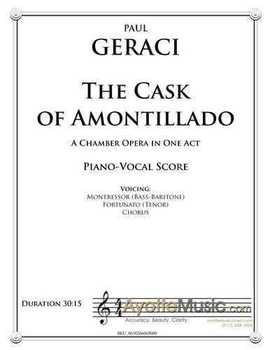 Geraci - Cask of Amontillado PV Score, arr. 
