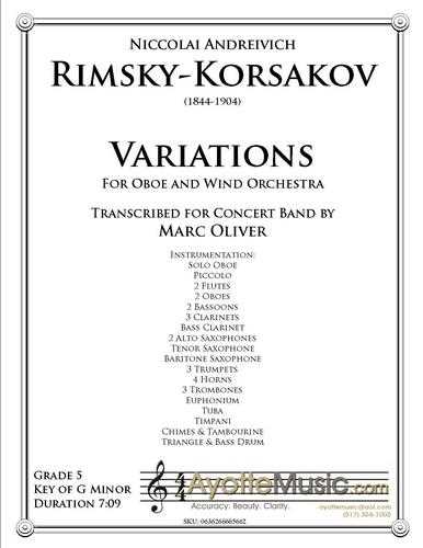 Rimsky-Korsakov - Oboe Variations, arr. Marc Oliver