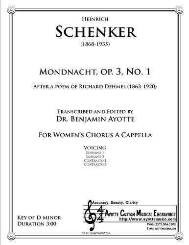 Schenker - Mondnacht [Op. 3, No. 1]