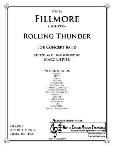 Fillmore - Rolling Thunder (Concert Band), arr. Marc Oliver