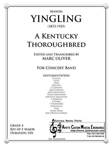Yingling - A Kentucky Thoroughbred, arr. Marc Oliver