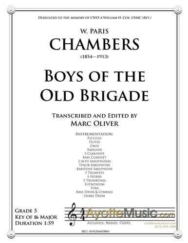 Chambers - Boys of the Old Brigade, The, arr. Marc Oliver