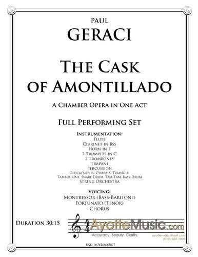 Geraci - Cask of Amontillado (set), arr. 