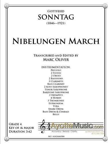 Sonntag - Nibelungen Marsch, arr. Marc Oliver