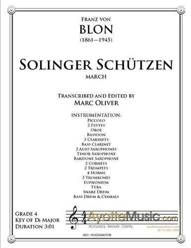 Blon - Solinger Schutzen, arr. Marc Oliver