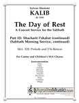 Kalib - Day of Rest - 13 Prelude and Y'hi Ratzon (Digital PDF Download)