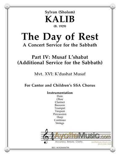 Kalib - Day of Rest - 16 KdushatMusaf (Digital PDF Download)