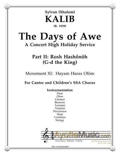 Kalib - Days of Awe - 11 Hayam Haras Olom