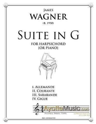 Wagner - Suite in G (Digital PDF Download)