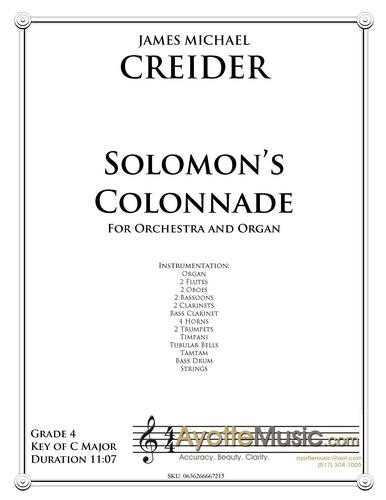 Creider - Solomons Colonnade for Orchestra 