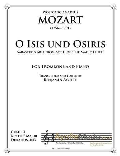 Mozart - O Isis uns Osiris (Trombone)