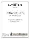 Pachelbel - Canon in D (Clarinet Quartet) (Digital PDF Download)