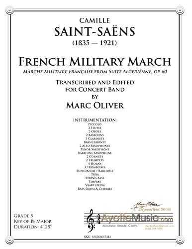 Saint-Saens - French Military March, arr. Marc Oliver
