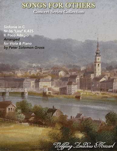Mozart - Linz Symphony Adagio (Viola), arr. Peter Gross (Digital PDF Download)