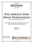 Brahms - Wie Lieblich sind deine Wohnungen (Digital PDF Download), arr. Gordon