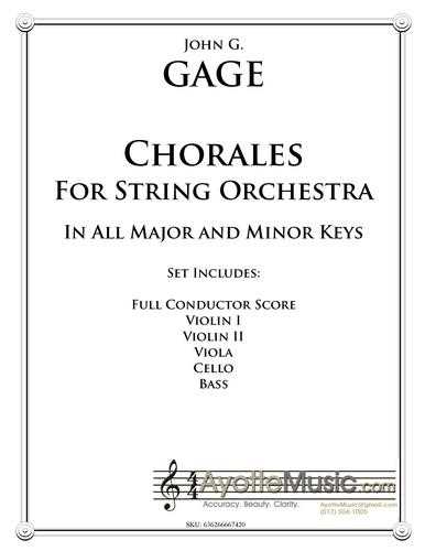 Gage - Chorales for String Ensemble (Digital PDF Download)