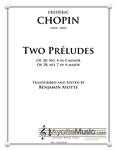 Chopin - Two Preludes (E minor and A major) (Digital PDF Download)