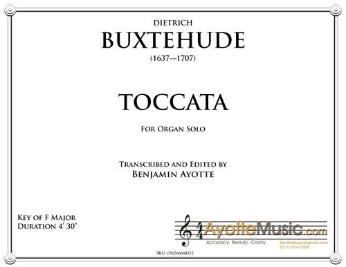 Bustehude - Buxtehude Toccata 21 in F (Digital PDF Download)