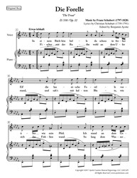 Schubert - Die Forelle for High Voice in D-flat Major