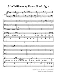 Foster - My Old Kentucky Home Good Night (Digital PDF Download)