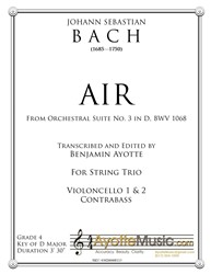 Bach - Air from Orchestral Suite No. 3 in D (CCB Trio)