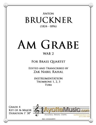 Bruckner - Am Grabe (WAB 2), arr. Rahal (Digital PDF Download)