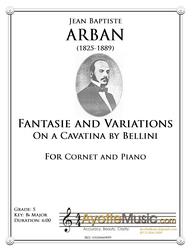 Arban - Fantasie and Variations on a Cavatina by Bellini (Digital PDF Download)