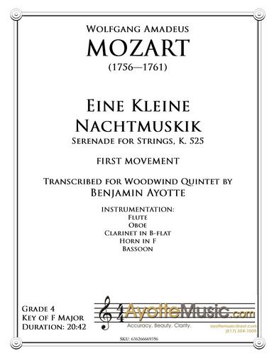 Mozart - Eine Kleine Nachtmusik, first movement (Woodwind Quintet)