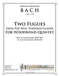 Bach - Two Fugues for Woodwind Quintet