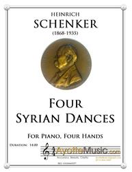 Schenker - Syrian Dances for Piano Four Hands (Digital PDF Download)