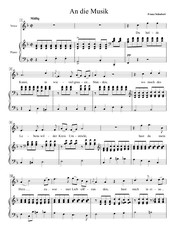 An Die Musik for High Voice in F Major