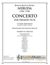 Neruda - Trumpet Concerto in Eb (transcribed for Concert Band) (Digital PDF Download)