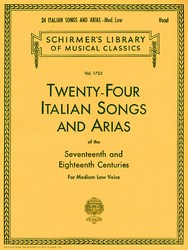 24 Italian Songs & Arias - Medium Low Voice (Book only)